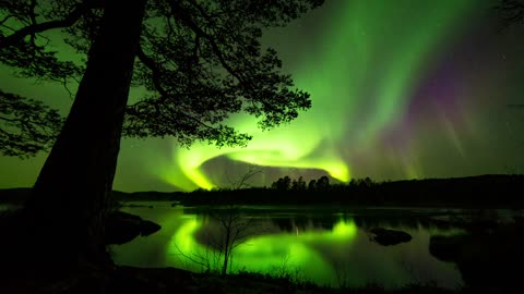 Secuencia capta la magnificencia de la Aurora Boreal