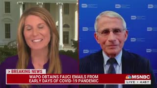 PROPAGANDA! MSNBC Does PR For Fauci After Finding Out He Lied