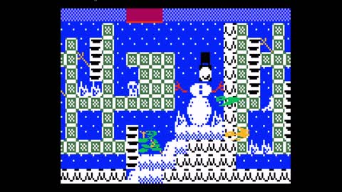 level004 snow level christmas theme mr turtle intellivision 2021