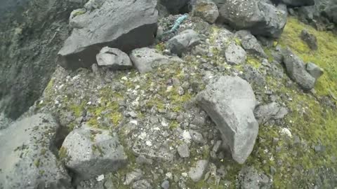 South of iceland - solo climbing in canyon