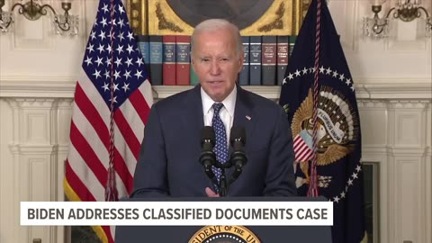 Biden addresses the nation after not being charged in classified documents case