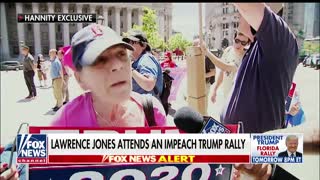 Lawrence Jones targeted with racial insults at anti-Trump rally