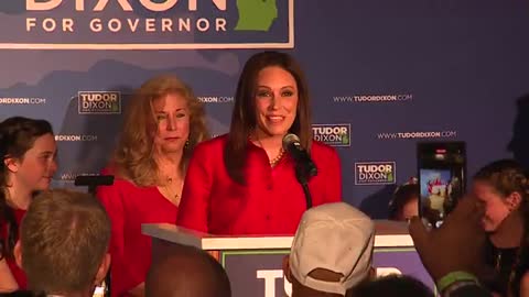 Tudor Dixon speaks after winning GOP nomination for Michigan governor