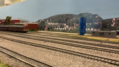HO Scale Union Pacific EMD F3s on my model railroad club’s layout