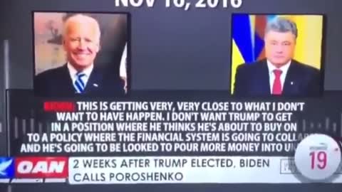 Biden calls Poroshenko threatens him with assassination