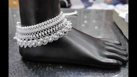 चांदी की पायल की डिजाइन, Silver anklet design with price, New payal ki design #viralvideo #anklets
