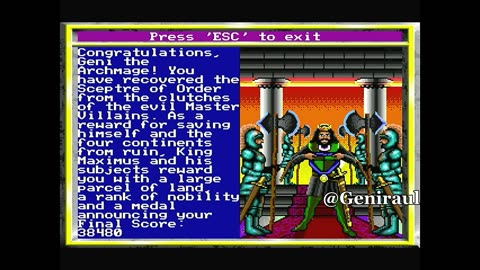 King's Bounty (DOS, 1990): How to beat Arech Dragonbreath without Instant Army (1st attempt)