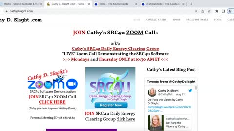 SRC4u Software Zoom Demonstration Call 8.25.2022 by Cathy D. Slaght