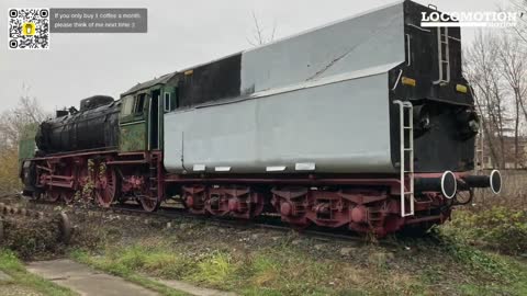 Pt47-20 Steam Locomotive in Wrocław, Poland [footage in Dec 2022]