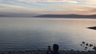 The Sea of Galilee at Sunset