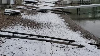 Montana "Footprints" in the fresh snow