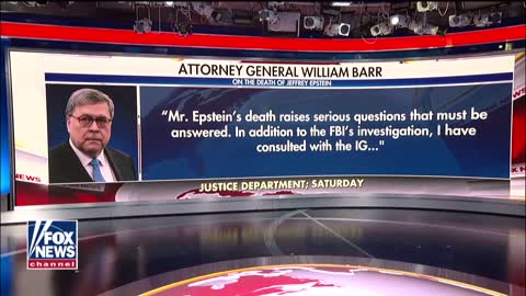 AG Barr raises questions about Jeffrey Epstein's death