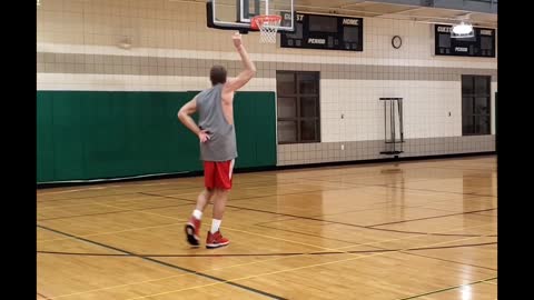 Bird "Trick Shots" OFF the Wall, Trifecta 3s(3pointer) Left, one hand, right hand & Half Court