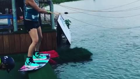 Collab copyright protection - mint wakeboard ledge faceplant