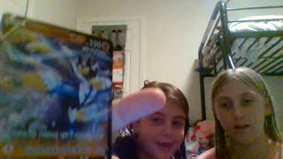 Kyla and Teagan show Empoleon Pokemon pack