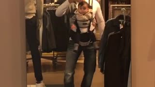 Dad and Little Dude Dancing