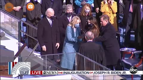A nonAborted baby cries during oath of Biden, crying ...