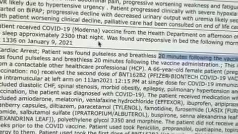 CDC Website Covid Vaccine deaths.