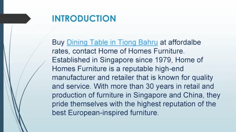 Buy Dining Table in Tiong Bahru