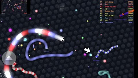 Best play of slither.io game play