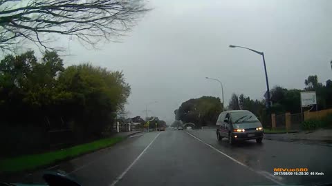 Baby walks onto busy road in New Zealand