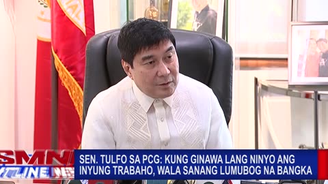 Sen. Tulfo sa PCG: Kung ginawa lang ninyo ang inyung trabaho, wala sanang lumubog na bangka