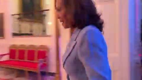 WATCH: Kamala Harris FLEES Reporters - Tries To Hide!