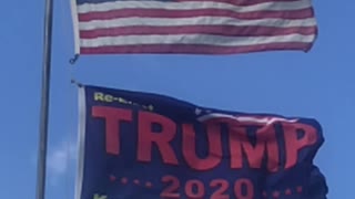 Trump Flag Slow Motion