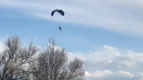 CamoCraig takes a spin on his Paramotor