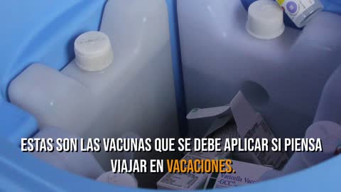 En video: estas son las vacunas que se debe aplicar si piensa viajar en vacaciones
