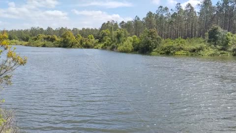 Went fishing but too windy