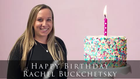Happy birthday to Rachel