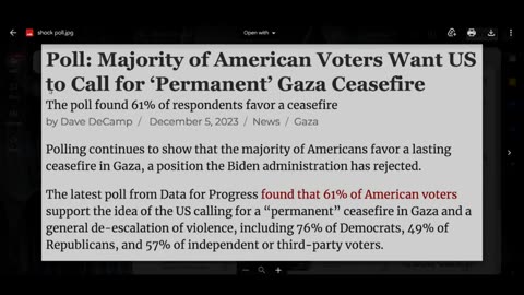 RonPaulLibertyReport-Shock Poll: MOST Americans Support PERMANENT Gaza Ceasefire!