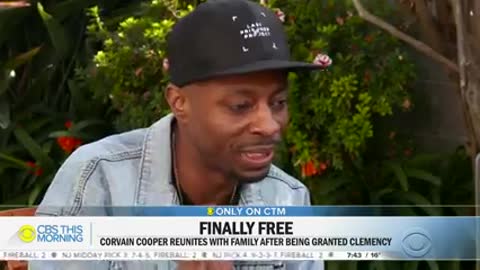 CORVAIN COOPER REUNITES WITH FAMILY AFTER BEING GRANTED CLEMENCY