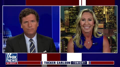Marjorie Taylor Greene tells Tucker Carlson about an effort to keep her off the ballot