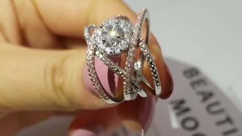 2022 Fashion silver color cute Fashion Ring For Girl Love Party Gift Jewelry