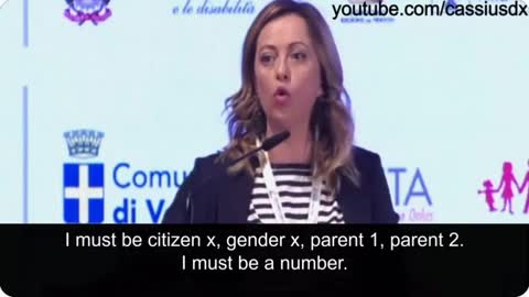 Italy’s new Prime Minister Giorgia Meloni, perfectly explains what we’re up against