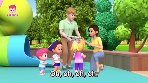 Ouch! Bebefinn Got A Boo Boo! | Baby cartoons | Boo Boo Song In The Park | Kid cartoons