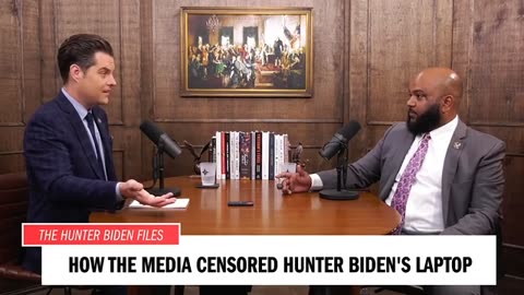 2021, Gaetz speaks on Hunter Biden's laptop