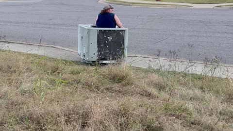 World's First Drivable AC Lawn Mower