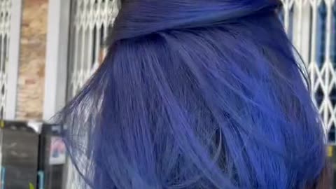 Beautiful dye hair highlights. 👩