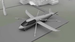 An airplane, helicopter and car, all in one