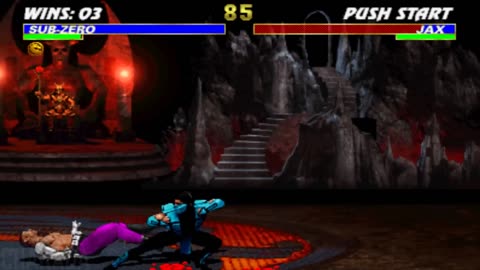 Ultimate Mortal Kombat 3 - Classic Sub-Zero Playthrough on PS2