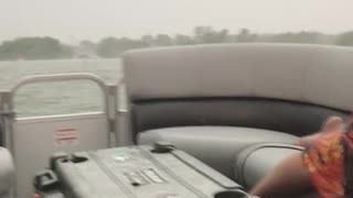 Trying to Outrun Hail in a Speed Boat