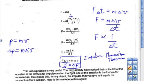 Impulse-Momentum Theorem Lesson