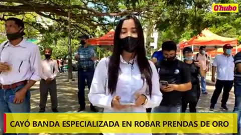 Video: Desmantelan banda dedicada al robo de joyas en Bucaramanga