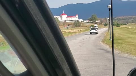 Driving by the Omni White Mountain Resort in New Hampshire