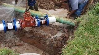 Cutting into Sewer Main Leads to Unintended Shower
