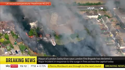 UK Heatwave: Major incident declared in London
