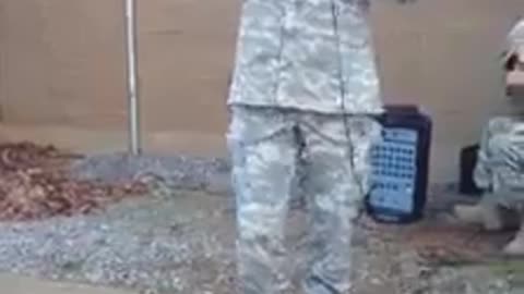 Sgt. Joe Padula loses a bet and sing the Alabama Fight Song "Yea Alabama!" - Roll Tide